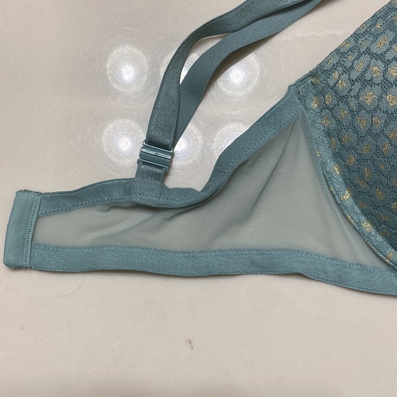 Victoria's Secret Blue and Gold Bra - Picture 3 of 8